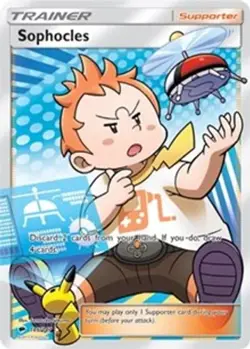 Sophocles (Full Art, #146/147) - Holofoil SM - Burning Shadows MP Pokemon - Image 1