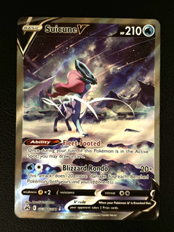 Suicune V GG38/GG70 Crown Zenith Galarian Gallery Pokemon TCG - Mint/NM - Image 1