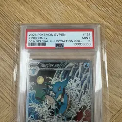 2024 Pokemon Svp EN-SV Black Star Promo #131 Kingdra EX PSA 9 - Image 2