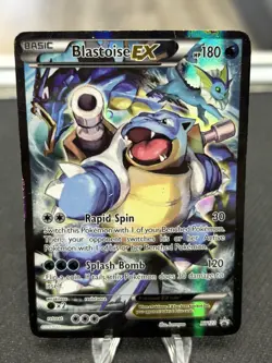 Pokemon Blastoise EX XY122 Black Star Promo Heavily Played!! - Image 1