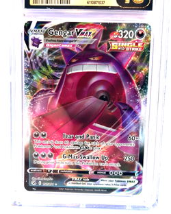 2021 POKEMON " PRISTINE " GRADE 10 ! FUSION STRIKE GENGAR VMAX # 157/264 AWESOME - Image 2