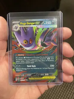 Pokemon TCG Mega Gengar ex 056/094 Me02: Phantasmal Flames NM PACK FRESH - Image 1