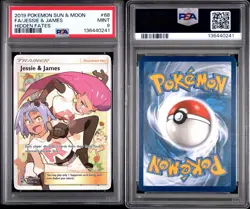 Pokemon Jesse & James Full Art Trainer PSA 9 Sun And Moon Hidden Fates Resubmit - Image 3