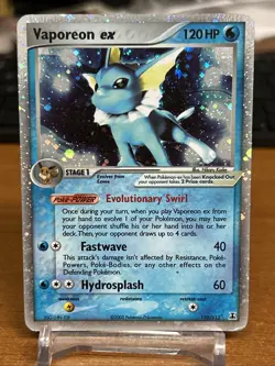 Pokemon Vaporeon EX Delta Species 110/113 Ultra Rare Lightly Played LP - Image 1