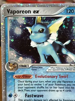 Pokemon Vaporeon EX Delta Species 110/113 Ultra Rare Lightly Played LP - Image 2