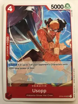 One Piece Kingdoms Of Intrigue Usopp OP04-003 NM - Image 1