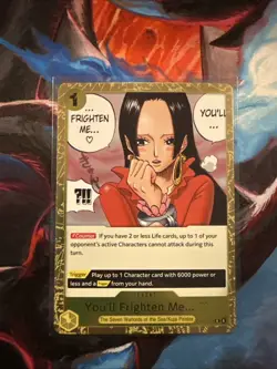 One Piece OP14-118 Boa Hancock Card - Rare Foil You’ll Frighten Me CCG 2026 - Image 1