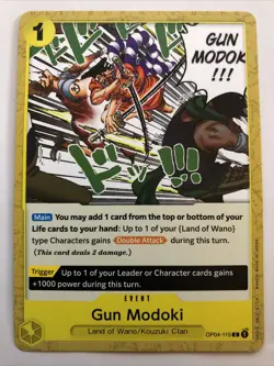 One Piece Kingdoms Of Intrigue Gun Modoki OP04-115 NM - Image 1