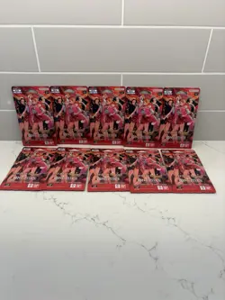 ONE PIECE Heroines EB-03 Lot x10 Sleeved Booster pack English - Image 1