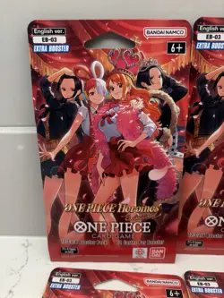 ONE PIECE Heroines EB-03 Lot x10 Sleeved Booster pack English - Image 2