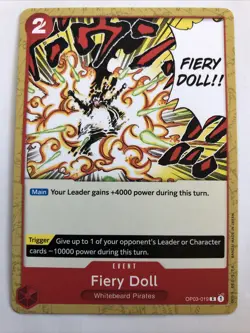 One Piece Pillars Of Strength Fiery Doll OP03-019 NM - Image 1