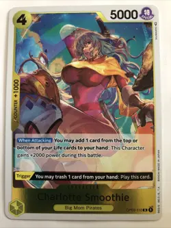 One Piece Pillars Of Strength Charlotte Smoothie Foil OP03-110 NM Rare - Image 1