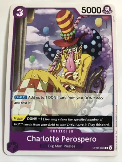 One Piece CCG Two Legends Charlotte Perospero OP08-068 NM - Image 1