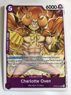 One Piece CCG Two Legends Charlotte Oven OP08-061 NM - Image 1