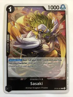 One Piece CCG Two Legends Sasaki Foil OP08-082 NM Rare - Image 1