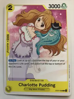 One Piece Starter Deck 7: Big Mom Pirates Charlotte Pudding ST07-008 NM - Image 1