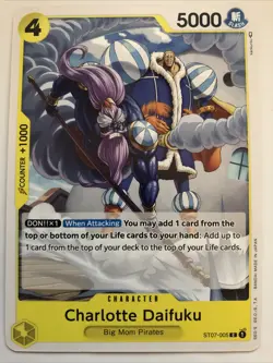 One Piece Starter Deck 7: Big Mom Pirates Charlotte Daifuku ST07-005 NM - Image 1
