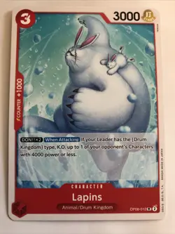 One Piece CCG Two Legends Lapins OP08-012 NM - Image 1