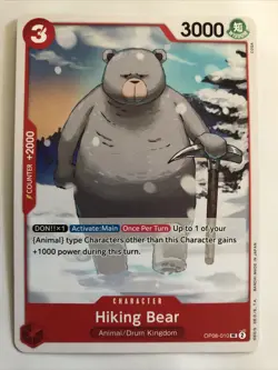 One Piece CCG Two Legends Hiking Bear OP08-010 NM - Image 1