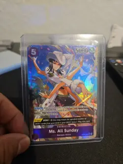 🏴‍☠One Piece Is Real Ms. All Sunday Alt Art OP04-064 Kingdoms of Intrigue Foil - Image 1