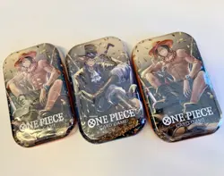 Lot of 3 Tins | Factory Sealed | One Piece TCG Tin Pack Set Volume 2 - Image 1