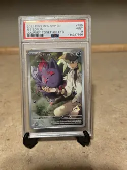 N's Zorua 189 Sv: Scarlet & Violet Promo Cards Holo PSA 9 - Image 1