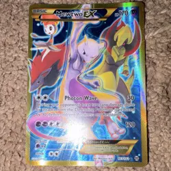 Pokemon TCG Mewtwo EX Full Art Secret Rare Holo 170 HP Card 163/162 Breakthrough - Image 1