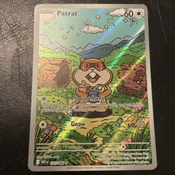 Patrat White Flare Illustration Rare 152/086 Full Art Pokemon TCG English card - Image 1