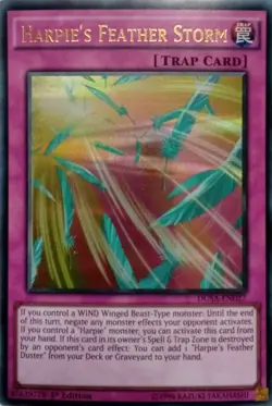 DUSA-EN027 HARPIE'S FEATHER STORM ULTRA RARE 1ST EDITION YuGiOh CARD - Image 1
