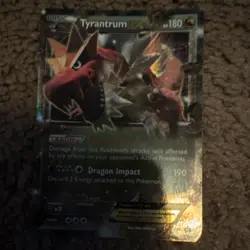 Pokemon TCG Tyrantrum EX Holo 180 HP Dragon Card Stock English Card - Image 2