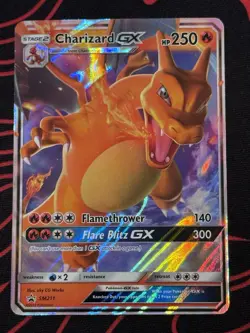 Pokemon TCG Card Charizard GX SM211 Promo Holo - Image 1