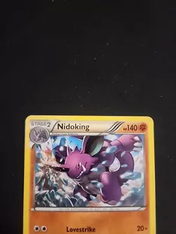 2013 Pokemon Black & White Plasma Freeze Nidoking 58/116 Nintendo Rare Card TCG - Image 2