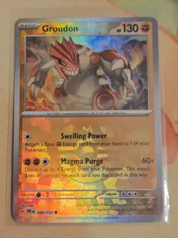 Pokemon Card - Groudon 049/131 Master Ball - Prismatic Evolutions - NM - Image 1