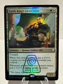 Earth King's Lieutenant 217 R Avatar: The Last Airbender FOIL NM MTG - Image 1