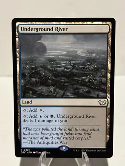 Underground River 321 R Commander: Duskmourn: House of Horror NM MTG - Image 1