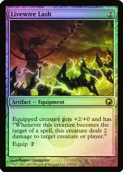 X 1 Livewire Lash FOIL NM-M Double Masters 307 MTG Magic The Gathering - Image 1