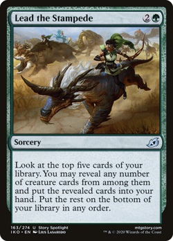 LEAD THE STAMPEDE ~mtg NM-M Ikoria Unc x4 - Image 1