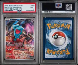 2025 Pokemon SVP EN Rocket’s Wobbuffet Destined Rivals ETB PSA Mint 9 - Image 5