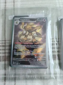Alakazam 009 and Riolu 010 Black Star Promo Pokemon Center stamp SEALED - Image 2