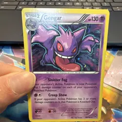 Pokemon Gengar Holo Rare Raw TCG Card Single Near Mint Condition - Image 1