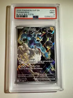 2025 POKEMON SVP EN-SV BLACK STAR PROMO #209 THUNDURUS PSA 9 - Image 2