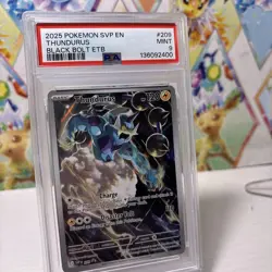 2025 Pokemon Svp En-Sv Black Star Promo Black Bolt Etb Thundurus #209 PSA 9 - Image 2