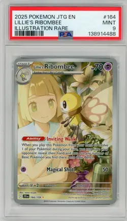 Lillie's Ribombee Illustration Rare Journey Together - POKEMON 164/159 - PSA 9 ! - Image 1