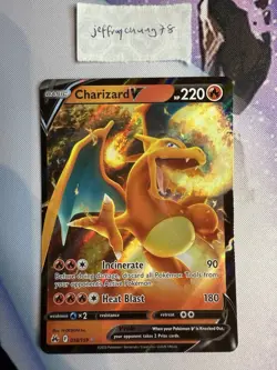 Charizard V Pokemon TCG 018/159 Crown Zenith NEAR MINT - Image 1