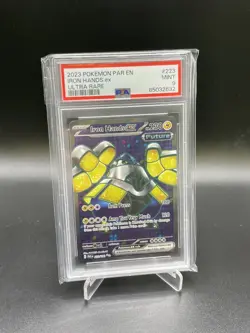 2023 Pokemon Paradox Rift PAR EN Iron Hands ex #223/182 PSA 9 MINT - Image 1