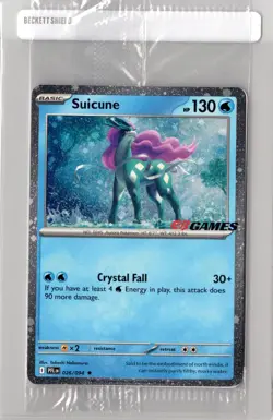 Suicune (EB Games) 026/094 Pokemon TCG Exclusive Promo Cosmos SEALED NM - Image 1