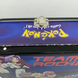 Vintage Pokemon Pokemon Team Rocket Tin Lunch Box 1999 Collectible - Image 3