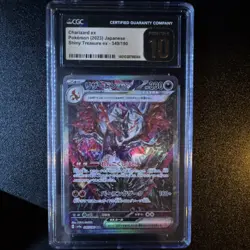 Pokemon Charizard ex 349/190 Shiny Treasure Ex SAR Holo Japanese CGC 10 - Image 1