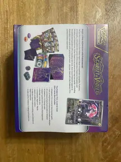 NEW Pokemon TCG: Scarlet and Violet Elite Trainer Box - Miraidon Purple SEALED - Image 2