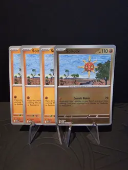 4x Solrock 075/132 x4 - Mega Evolutions - Pokemon TCG - Playset - 1 Reverse - Image 1